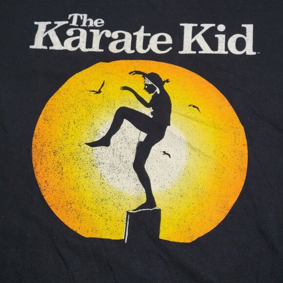 The Karate Kid Graphic Tee SS Black V Fifth Sun Vintage Logo - Size 2XL - Picture 1 of 4